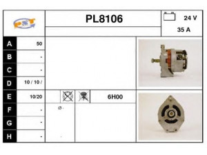 SNRA PL8106 kintamosios srovės generatorius
