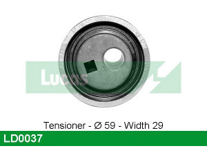 LUCAS ENGINE DRIVE LD0037 įtempiklio skriemulys, paskirstymo diržas