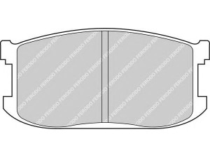 FERODO FDB241 stabdžių trinkelių rinkinys, diskinis stabdys 
 Techninės priežiūros dalys -> Papildomas remontas
800149280, B 00149280, B00149280