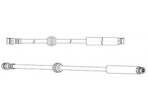 JURID 173197J stabdžių žarnelė 
 Stabdžių sistema -> Stabdžių žarnelės
2K0611775K