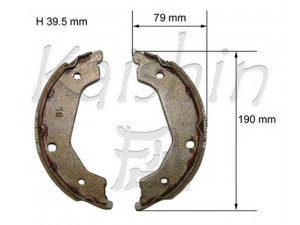 KAISHIN K10021 stabdžių trinkelių komplektas 
 Techninės priežiūros dalys -> Papildomas remontas
583503ED00