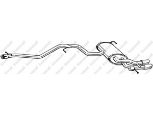 BOSAL 286-363 galinis duslintuvas 
 Išmetimo sistema -> Duslintuvas
5N0 253 609 AE, 5N0 253 609 G, 5N0 253 609 H