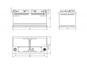 OPEN PARTS BT100L5B.30 starterio akumuliatorius 
 Elektros įranga -> Akumuliatorius
8D0915105J, 61211382949, 61212158124