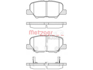 METZGER 1170790 stabdžių trinkelių rinkinys, diskinis stabdys 
 Techninės priežiūros dalys -> Papildomas remontas
1609899680, GHY9-26-48Z, 4605A802