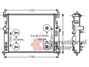 VAN WEZEL 30002436 radiatorius, variklio aušinimas 
 Aušinimo sistema -> Radiatorius/alyvos aušintuvas -> Radiatorius/dalys
2515000003, 2515000103, 2515000303