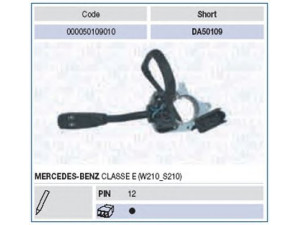 MAGNETI MARELLI 000050109010 vairo kolonėlės jungiklis 
 Vidaus įranga -> Rankinės/kojinės svirties sistema
210 540 0144, 2105400144