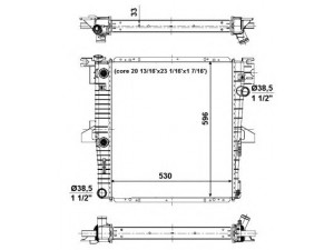 NRF 56034 radiatorius, variklio aušinimas
F67H8005AA, XL2H8005CA, XL2Z8005CA