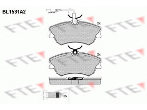 FTE BL1531A2 stabdžių trinkelių rinkinys, diskinis stabdys 
 Techninės priežiūros dalys -> Papildomas remontas
60 25 315 867, 60 25 370 398, 60 25 407 835