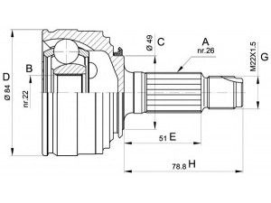 OPEN PARTS CVJ5219.10 jungčių komplektas, kardaninis velenas 
 Ratų pavara -> Sujungimai/komplektas
EJP1506, GCV1053, GVC1053