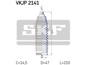 SKF VKJP 2141 gofruotoji membrana, vairavimas 
 Vairavimas -> Gofruotoji membrana/sandarinimai