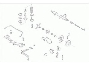 SACHS BMW-3TOU-FS001 vairavimo mechanizmas; rato pakaba 
 Ašies montavimas/vairavimo mechanizmas/ratai -> Prekių paieška pagal schemą