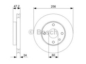 BOSCH 0 986 479 328 stabdžių diskas 
 Dviratė transporto priemonės -> Stabdžių sistema -> Stabdžių diskai / priedai
96 549 782, 96264591, 96328338