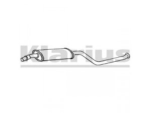 KLARIUS CN309L vidurinis duslintuvas 
 Išmetimo sistema -> Duslintuvas
96119135, 96119135