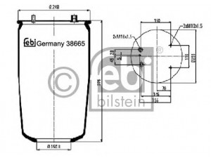 FEBI BILSTEIN 38665 dėklas, pneumatinė pakaba 
 Pakaba -> Pneumatinė pakaba
0513 982, 513 982