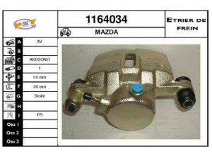 SNRA 1164034 stabdžių apkaba 
 Stabdžių sistema -> Stabdžių matuoklis -> Stabdžių matuoklio montavimas
UB3933610, UB3933980, UB3933980A