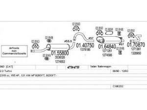 MTS C390232008866 išmetimo sistema
