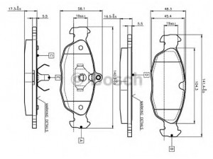 BOSCH 0 986 TB2 021 stabdžių trinkelių rinkinys, diskinis stabdys 
 Techninės priežiūros dalys -> Papildomas remontas
1605087, 1605455, 1605810, 1605824