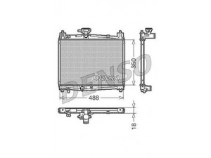 DENSO DRM50001 radiatorius, variklio aušinimas 
 Aušinimo sistema -> Radiatorius/alyvos aušintuvas -> Radiatorius/dalys
164000J010, 1640023080, 1640023100
