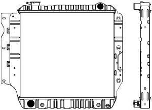 SAKURA  Automotive 1231-0207 radiatorius, variklio aušinimas