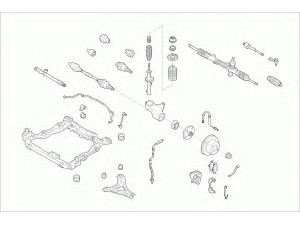 LEMFÖRDER FORD-MONDE-FL012 vairavimo mechanizmas; rato pakaba 
 Ašies montavimas/vairavimo mechanizmas/ratai -> Prekių paieška pagal schemą