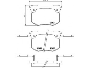 HELLA PAGID 8DB 355 018-901 stabdžių trinkelių rinkinys, diskinis stabdys 
 Techninės priežiūros dalys -> Papildomas remontas
424514, 425021, 425023, 425025