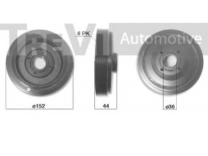 TREVI AUTOMOTIVE PC1292 skriemulys, alkūninis velenas 
 Diržinė pavara -> Dirželio skriemulys
46413115, 46413115, 46413115