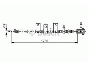 BOSCH 1 987 482 344 trosas, stovėjimo stabdys 
 Stabdžių sistema -> Valdymo svirtys/trosai
36530VK00A
