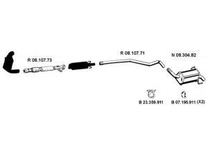 EBERSPÄCHER 082650 išmetimo sistema 
 Išmetimo sistema -> Išmetimo sistema, visa