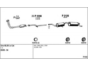 FENNO FI103 išmetimo sistema 
 Išmetimo sistema -> Išmetimo sistema, visa