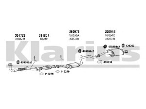 KLARIUS 960345E išmetimo sistema 
 Išmetimo sistema -> Išmetimo sistema, visa