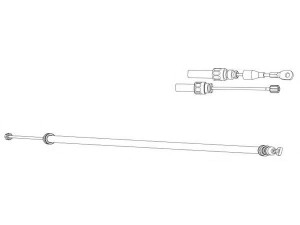 CEF DM02113 trosas, stovėjimo stabdys 
 Stabdžių sistema -> Valdymo svirtys/trosai
1234200285