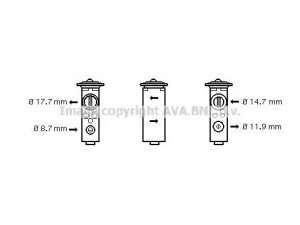 AVA QUALITY COOLING OL1375 išsiplėtimo vožtuvas, oro kondicionavimas 
 Oro kondicionavimas -> Vožtuvai
52464384, 52464384, 52464384, 0851.2104