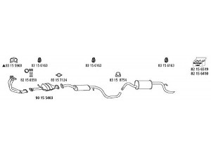 HJS Fo_240 išmetimo sistema 
 Išmetimo sistema -> Išmetimo sistema, visa