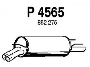 FENNO P4565 galinis duslintuvas 
 Išmetimo sistema -> Duslintuvas
252275