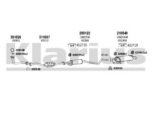 KLARIUS 391368E išmetimo sistema 
 Išmetimo sistema -> Išmetimo sistema, visa