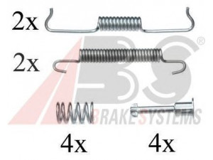 A.B.S. 0841Q priedų komplektas, stovėjimo stabdžių trinkelės 
 Stabdžių sistema -> Rankinis stabdys
21 10 8 410 000, 608.084.100