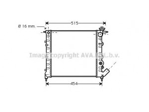 AVA QUALITY COOLING RT2041 radiatorius, variklio aušinimas 
 Aušinimo sistema -> Radiatorius/alyvos aušintuvas -> Radiatorius/dalys
7700784037, 7700805486