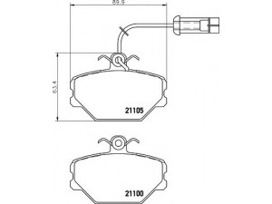 HELLA 8DB 355 006-191 stabdžių trinkelių rinkinys, diskinis stabdys 
 Techninės priežiūros dalys -> Papildomas remontas
5888781, 5892330, 71770951, 793120