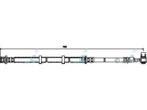 APEC braking HOS3309 stabdžių žarnelė 
 Stabdžių sistema -> Stabdžių žarnelės
SHB000580, SHB000581, SHB000590