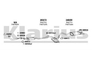 KLARIUS 720334E išmetimo sistema 
 Išmetimo sistema -> Išmetimo sistema, visa