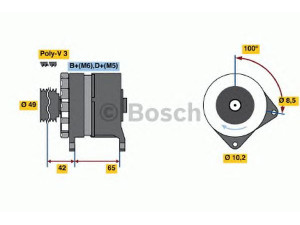 BOSCH 0 120 339 547 kintamosios srovės generatorius 
 Elektros įranga -> Kint. sr. generatorius/dalys -> Kintamosios srovės generatorius
12 31 1 731 103, 12 31 1 731 929
