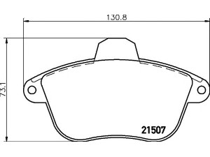 HELLA PAGID 8DB 355 019-071 stabdžių trinkelių rinkinys, diskinis stabdys 
 Techninės priežiūros dalys -> Papildomas remontas
425089, E172170, E172575, 425089