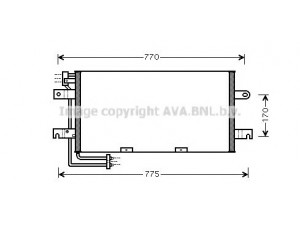 AVA QUALITY COOLING VW5195D kondensatorius, oro kondicionierius 
 Oro kondicionavimas -> Kondensatorius
7D0820411, 7D0820413