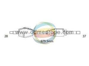 ODM-MULTIPARTS 18-162580 kardaninis velenas 
 Ratų pavara -> Kardaninis velenas
3273.NP, 3273.NQ, 3273NP, 3273NQ
