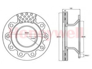 BENDIX 569020B stabdžių diskas
MBR5048, 0308835030, 308835030