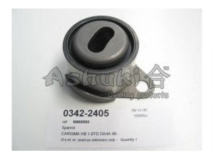 ASHUKI 0342-2405 įtempiklio skriemulys, paskirstymo diržas 
 Techninės priežiūros dalys -> Papildomas remontas
M343741, M855993