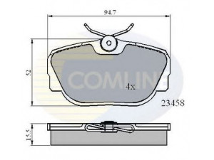 COMLINE CBP01093 stabdžių trinkelių rinkinys, diskinis stabdys 
 Techninės priežiūros dalys -> Papildomas remontas
SFP100470, SFP100490, SFP500130