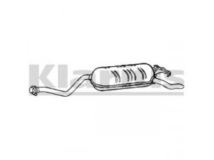 KLARIUS MZ216C galinis duslintuvas 
 Išmetimo sistema -> Duslintuvas
1244900115, 1244900315, 1244900915