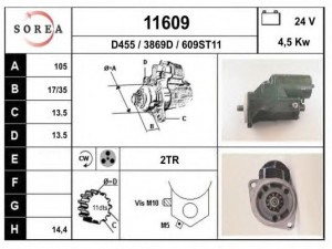 EAI 11609 starteris
2810047030, 2810047060