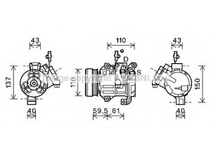 AVA QUALITY COOLING SZK129 kompresorius, oro kondicionierius 
 Oro kondicionavimas -> Kompresorius/dalys
9520064JB0
